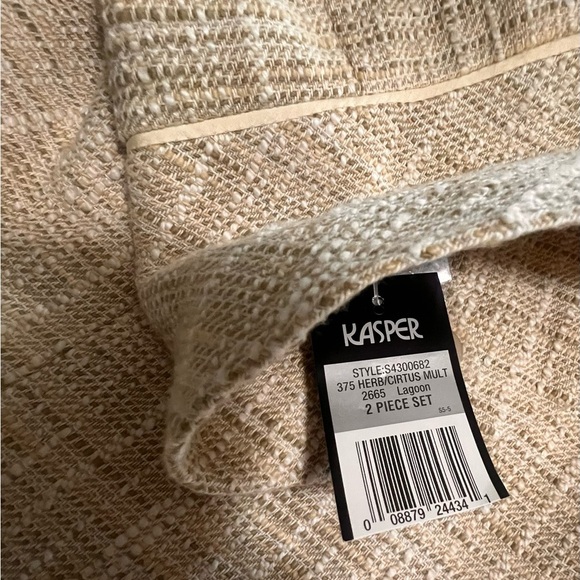 Kasper Beige Textured Jacket - Picture 8 of 9